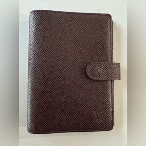 Authentic Louis Vuitton brow Agenda PM Notebook Cover R20005 LV 4704G